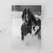 雪走馬の挨拶状 カード (内部)