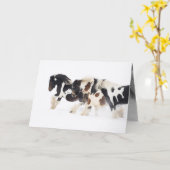 雪走馬の挨拶状 カード (黄色い花)