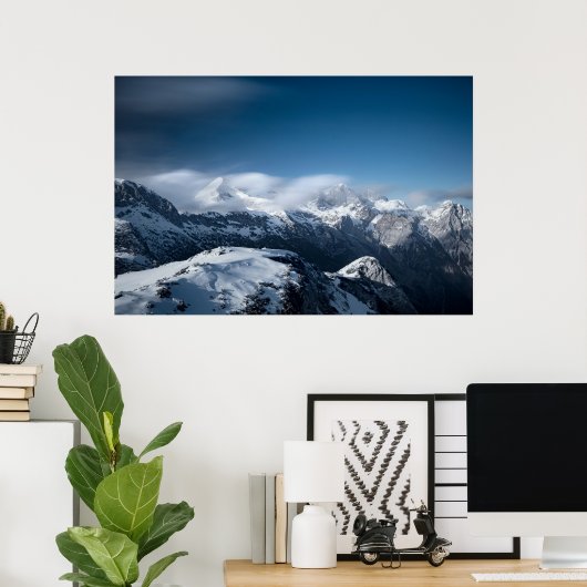 雪転が山 ポスター (ホームオフィス)