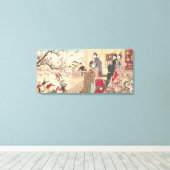 雪遊の中の子ども達 キャンバスプリント (インサイチュ (ウッドフロア))