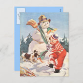 雪遊の中 シーズンポストカード (正面/裏面)