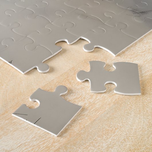 雪遊の中 ジグソーパズル (側面)