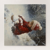 雪遊の中 ジグソーパズル (横)