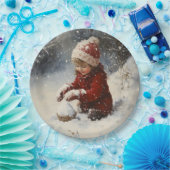 雪遊の中 ペーパープレート (パーティー)