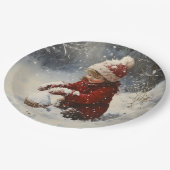 雪遊の中 ペーパープレート (アングル)