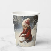 雪遊の中 紙コップ (裏面)