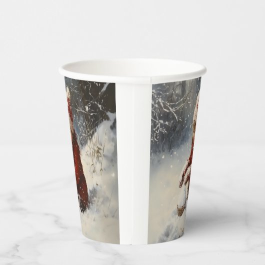 雪遊の中 紙コップ (右)