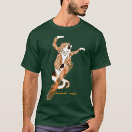 雪遊び猫 Ａ Tシャツ