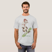 雪遊び猫 B Tシャツ (正面フル)