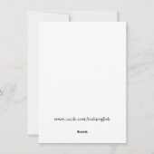 雪道ピースポーブホリデー シーズンカード (裏面)