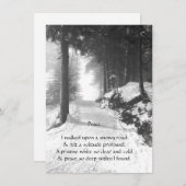 雪道ピースポーブホリデー シーズンカード (正面/裏面)