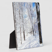雪道 フォトプラーク (側面)