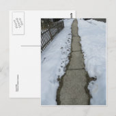 雪道 ポストカード (正面/裏面)