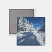 雪道 マグネット (正面/裏面)