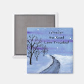 雪道 マグネット (正面/裏面)