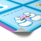 雪違うの違うフォーク ポスター (角)