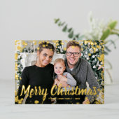 雪金ゴールド 箔シーズンカード (立ち正面)