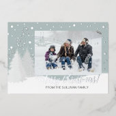 雪銀フォイルフォトカード 箔シーズンカード (正面)