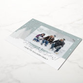 雪銀フォイルフォトカード 箔シーズンカード (回転した状態)