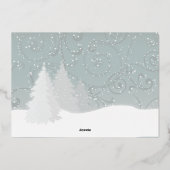 雪銀フォイルフォトカード 箔シーズンカード (裏面)