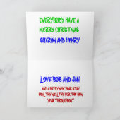 雪銀行クリスマスカード シーズンカード (内部)