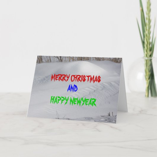 雪銀行クリスマスカード シーズンカード (正面)