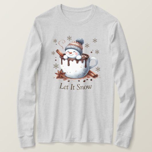 雪長袖Tシャツ Tシャツ (デザイン正面)