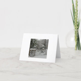 雪門冬の挨拶状 サンキューカード