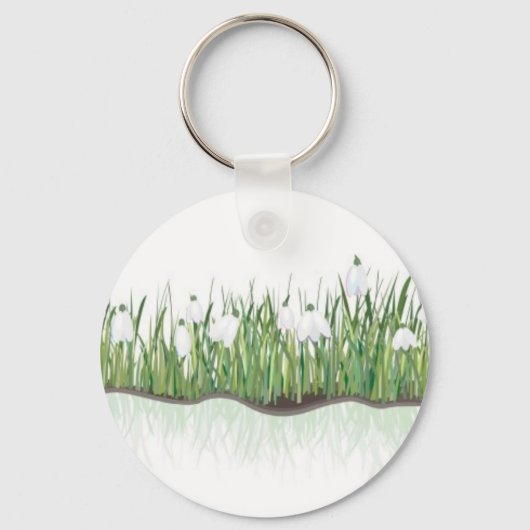 雪降り キーホルダー (正面)