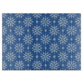 雪降るニット カッティングボード (正面)