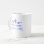 雪降る本 コーヒーマグカップ (正面左)