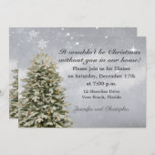 雪降エレガントりクリスマス 招待状 (正面/裏面)