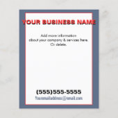 雪除け雪耕プロモーションテンプレート チラシ (裏面)