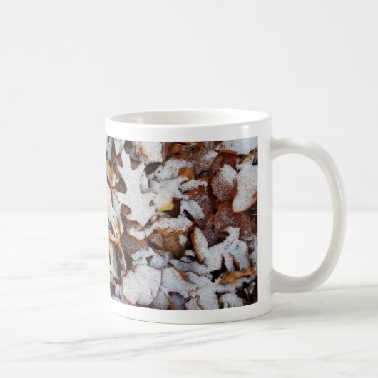 雪離れの冬の自然 コーヒーマグカップ (右)
