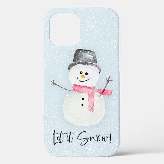 雪雪だるまiPhoneケース12 Case-Mate iPhoneケース (裏面)