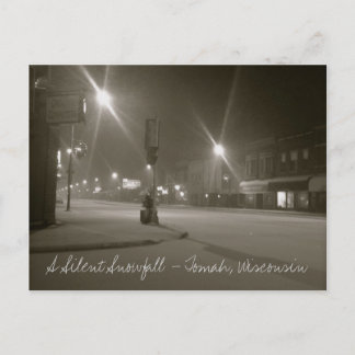 雪静か降り – ウィスコンシン州，トマ ポストカード