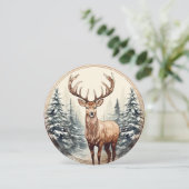 雪静か降り – 森のクリスマスモーメント シーズンカード (スタンド正面)