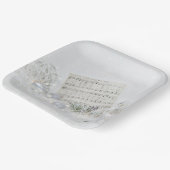 雪静か雪の夜楽 ペーパープレート (傾斜あり)