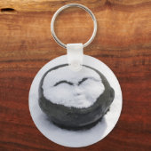 雪顔のハッピーブッダ キーホルダー (正面)