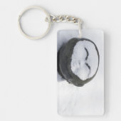 雪顔のハッピーブッダ キーホルダー (正面)