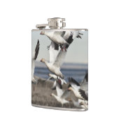 雪飛んでいる草 フラスク (左)