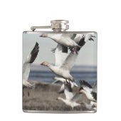 雪飛んでいる草 フラスク (正面)