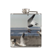 雪飛んでいる草 フラスク (裏面)