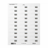 雪飛んでいる草 ラベル (フルシート)