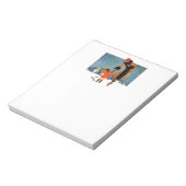 雪食べ物を与えの鳥たち ノートパッド (回転)