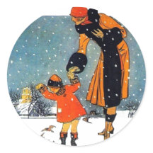 雪食べ物を与えの鳥たち