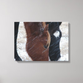 雪食べ キャンバスプリント