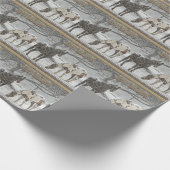 雪馬クリスマスラッピング紙 ラッピングペーパー (角)