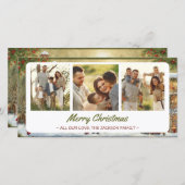 雪魅力的村クリスマスカード3枚の写真 シーズンカード (正面/裏面)