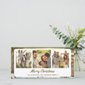 雪魅力的村クリスマスカード3枚の写真 シーズンカード (スタンド正面)